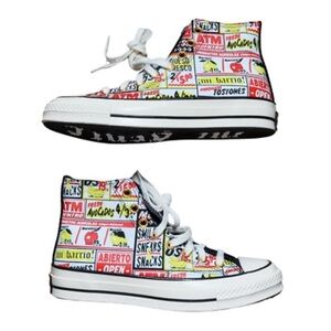 Converse Chuck 70 High Mi Gente Sneakers Special Edition Comic Print Size 10.5
